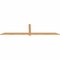 Ekena Millwork Eugene Smooth Timber Gable Bracket, Western Red Cedar, 96"W x 24"H x 1 1/2"D x 3 1/2"F, 6/12 Pitch GBW096X24X0204EUG00SWR - alternate 4